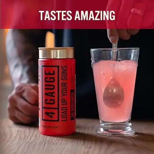 4 Gauge Natural Preworkout Without The Jitters | 30 Servings | Nitric Oxide Booster 4 Gauge