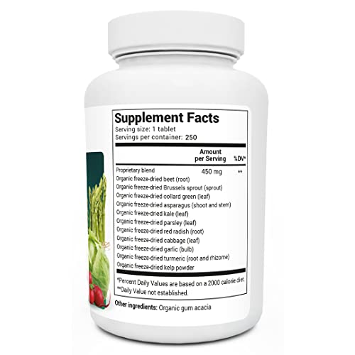 Dr. Berg's Greens Superfood Cruciferous Vegetable Tablets - Vegetable Supplements Dr. Berg Nutritionals