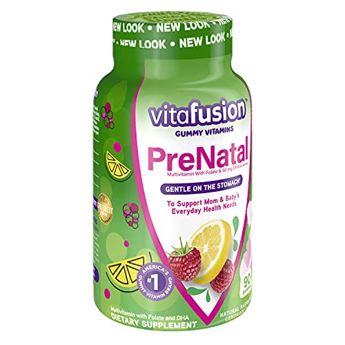 Vitafusion Prenatal Dha & Folic Acid Gummy Vitamins 90 Count (2 pack) Vitafusion
