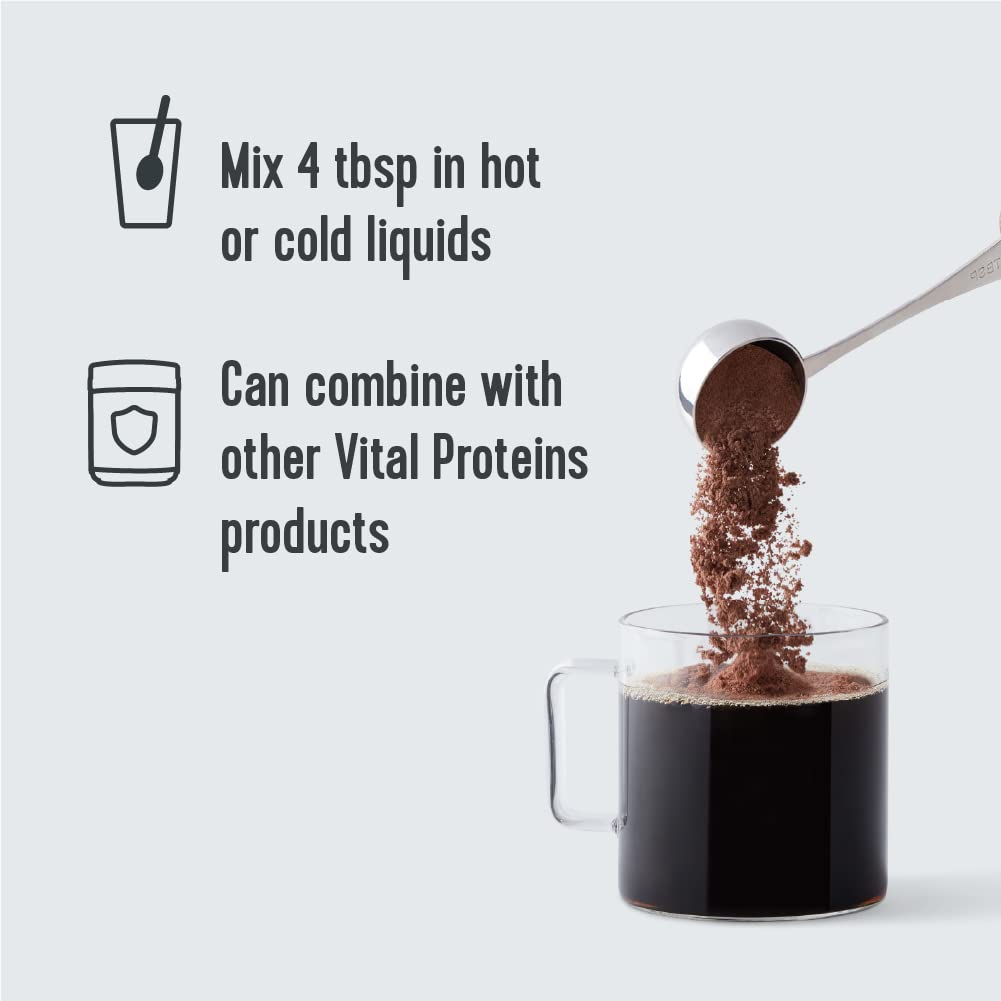 Vital Proteins Chocolate Collagen Powder Supplement (Type I, III) for Skin Hair Nail Joint Vital Proteins