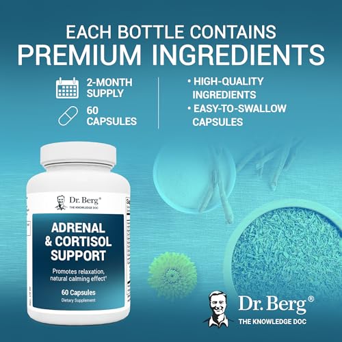 Dr. Berg Adrenal & Cortisol Capsules - Adrenal Supplement & Cortisol Manager - Mood Dr. Berg Nutritionals