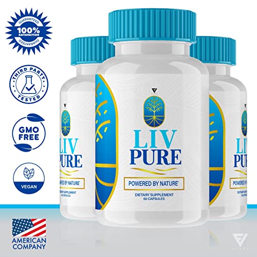 (2 Pack) Liv Pure Loss Pills, Livpure Liver Detox Cleanse Management Capsules Advanced Fyvus