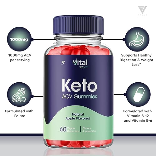 (3 Pack) Vital Ketogenic Keto ACV Gummies for Weight Loss, Vital Private Keto ACV Gummies Fyvus