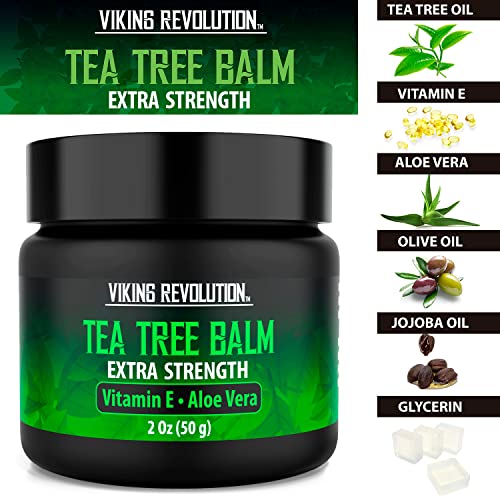 Viking Revolution Tea Tree Oil Cream - Super Balm Athletes Foot Cream - for Eczema Viking Revolution