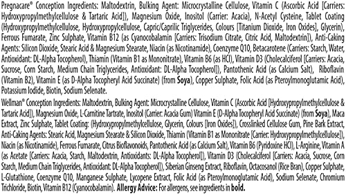 Vitabiotics Three Packs of Pregnacare His & Hers