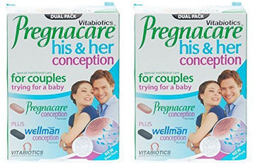 Vitabiotics ltd (2 Pack) - Pregnacare His & Hers 60's 2 Pack Bundle