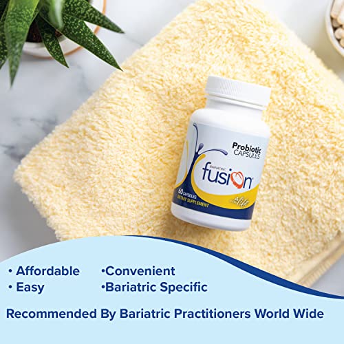 Bariatric Fusion Probiotic Capsule | Easy to Swallow Bariatric Vitamin | 10 Billion CFU Bariatric Fusion