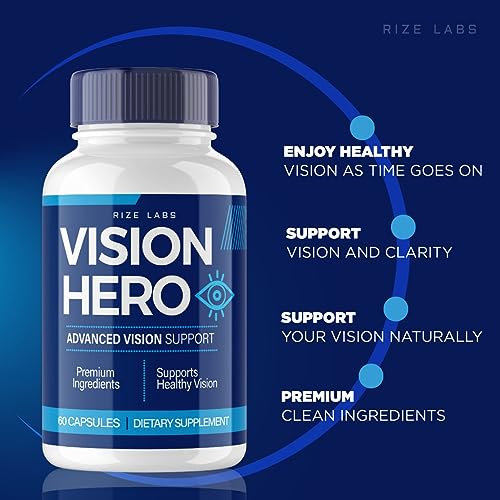 (5 Pack) Vision Hero Capsules - Vision Hero Eye Health Supplement for Healthy rize labs