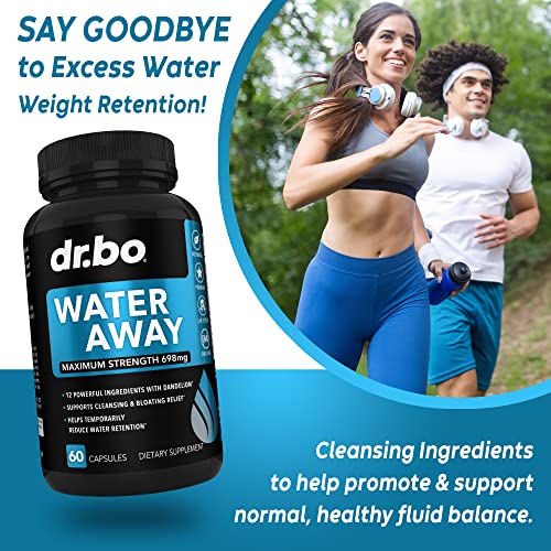 Water Pills Diuretics for Water Retention - Natural Water Away Pills Herbal Diuretic Supplements DR. BO