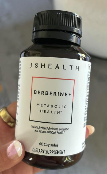 JSHealth Vitamins Berberine+ Formula — Berberine Supplement for Metabolic Health — Vegan, Gluten-Free & Non-GMO. (60 Tablets) JSHealth