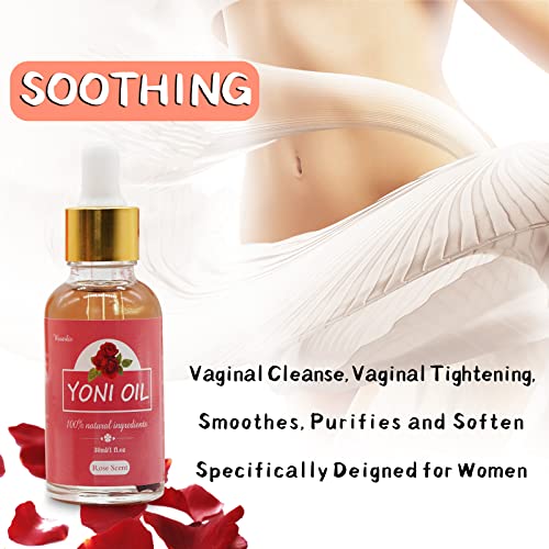 Yoni Soap Bars Vaginal Wash & Natural Yoni Oil Set Of 3, Ph Balance Eliminates Odor for Women Wovarkie