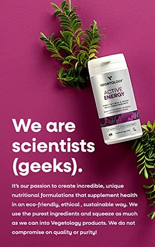 Vegetology Energy Supplements – Iron, Vitamin C & B2, B12, Folate & More – Vitamin Supple VEGETOLOGY