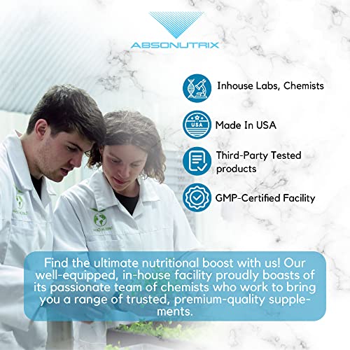 Absonutrix Berberine Supplement 600 mg, 4 Fl Oz Large Bottle, Healthy Weight Loss Support Absonutrix