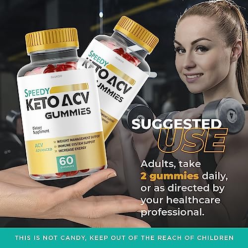 (2 Pack) Speedy Keto ACV Gummies, Speedy ACV Gummies, Speedy Keto Gummies Glukoo