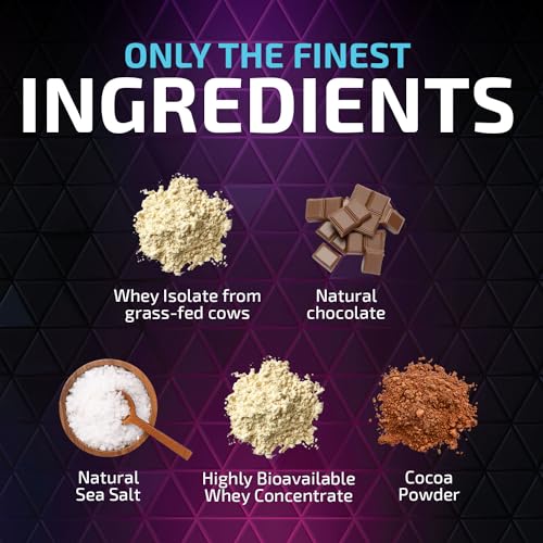 Whey Protein Powder 24g - Chocolate Ice Cream Whey Isolate Protein for Muscle Growth Nature's Nutrition