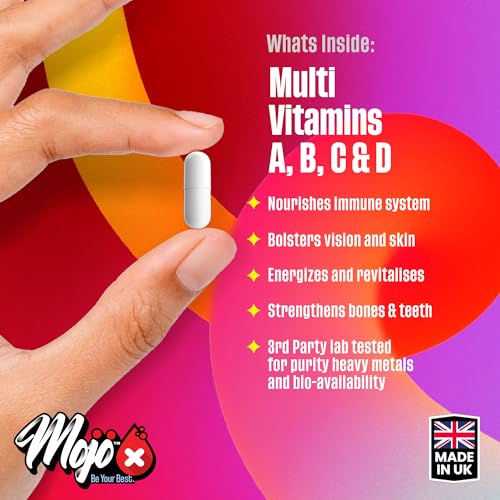 𝗠𝗢𝗝𝗢™ 𝗠𝘂𝗹𝘁𝗶-𝗩𝗜𝗧 - 𝟭𝟮𝟬𝘅 '𝗢𝗻𝗲 𝗮 𝗗𝗮𝘆' 𝗠𝘂𝗹𝘁𝗶-𝗩𝗶𝘁𝗮𝗺𝗶𝗻 & Minerals for Women Men - Enhance Mojo