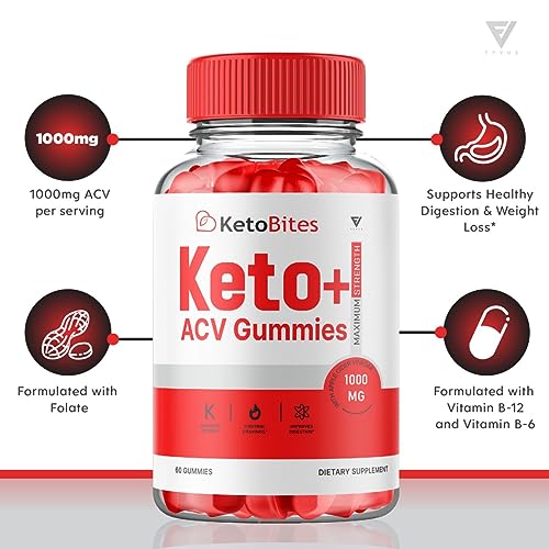 (2 Pack) Keto Bites ACV Gummies, KetoBites Keto ACV Gummies Advanced Weight Loss Fyvus
