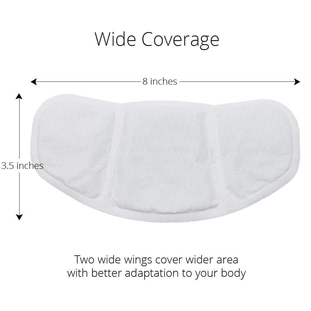 (5 Patches) CrampCareH PMS/Menstrual Cramps Relief Heat Patch with Wide Wings, FDA Registered CrampCareH