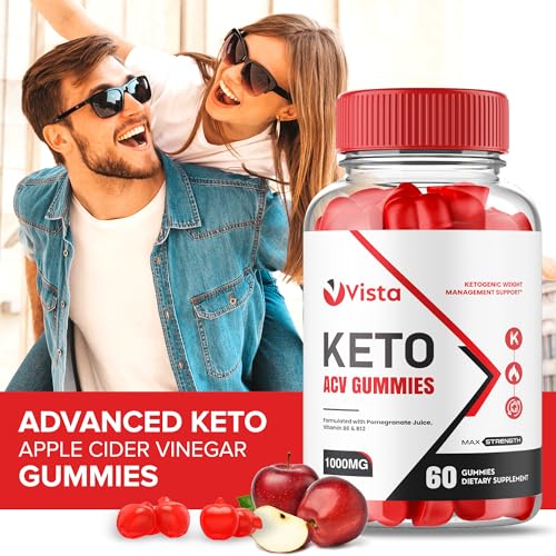 (2 Pack) Vista Keto Acv Gummies - Official Formula, Vegan - Vista Keto + Acv Gummies Healthly