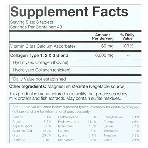 YOUTHEORY Collagen - Advanced Formula 290 Tablets YouTheory