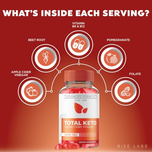 (2 Pack) Total Keto Gummies, Total Keto for Advanced Weight Loss, Total Keto Supplement rize labs