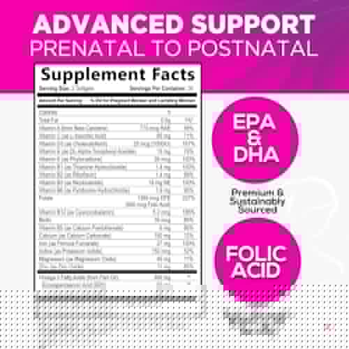 Women's Prenatal Multivitamin with Folic Acid & DHA, Prenatal Vitamins w/ Folate, Omega 3 Nature's Nutrition