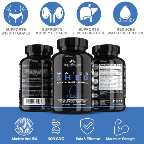 Water Pills Diuretic Water Retention, Liver Detox, Kidney Cleanse, Weight, Swelling THE ENCLARE NUTRITION
