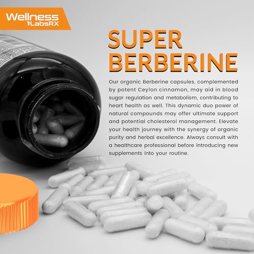WELLNESS LABSRX Berberine Supplement 1500mg - Liposomal Berberine with Ceylon WELLNESS LABSRX