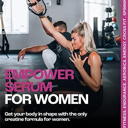 Women's pre-workout for muscle strength, and energy. Get lean, improve your fitness, burn fat faster, strengthen your core, and increase your endurance. Get lean, strong, and slim. Cherry