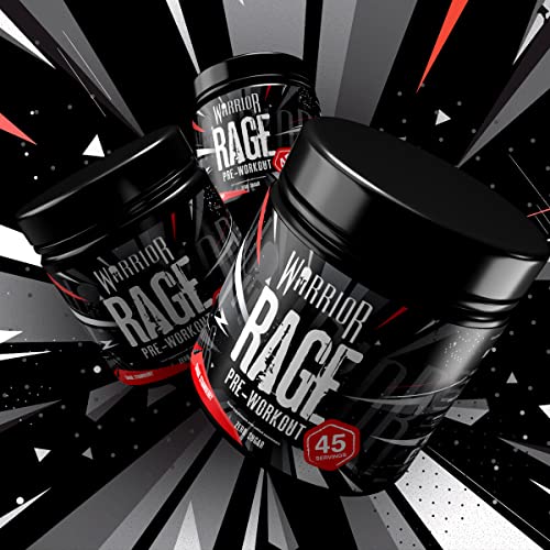 Warrior - RAGE Pre Workout Powder – Lightnin’ Lemonade 392g, WA-RG-045-01 Warrior