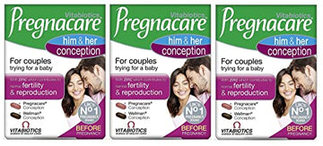 Vitabiotics Three Packs of Pregnacare His & Hers