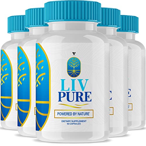 (5 Pack) Liv Pure Pills, Livpure Liver Detox Cleanse Management Capsules Advanced Formula