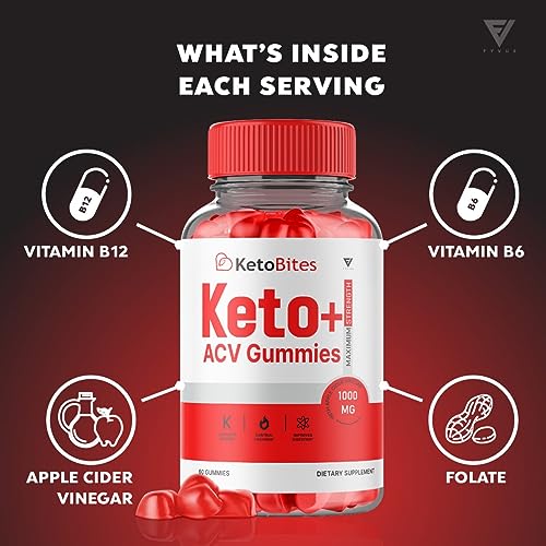 (2 Pack) Keto Bites ACV Gummies, KetoBites Keto ACV Gummies Advanced Weight Loss Fyvus