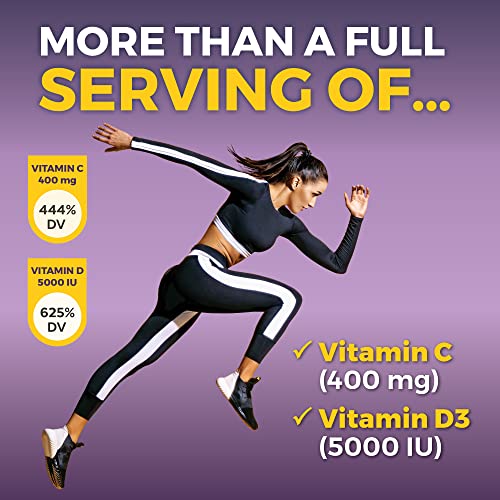 Viva Naturals Sambucus Elderberry with Vitamin C and Zinc for Adults - 5 in 1 Sambucus Viva Naturals