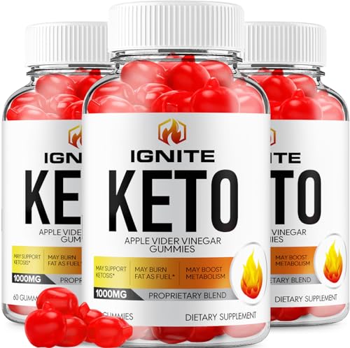(3 Pack) Ignite Keto ACV Gummies - Official - Keto Ignite ACV Advanced Formula Plus