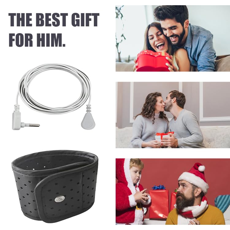 WAUZOBLE Grounding Wrist Strap, Ground Strap with 15 Ft Grounding Cord, Grounding Therapy Band WAUZOBLE