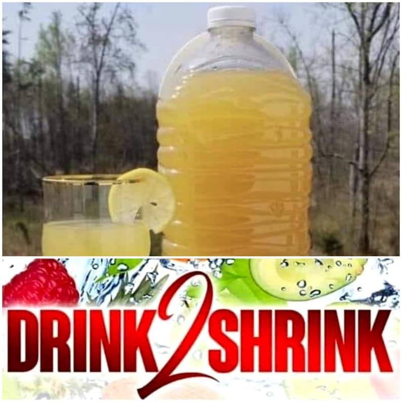 4 Week drink2Shrink Detox Formula Start Losing That Stubborn Belly Fat! (Green Apple) Heath Secret