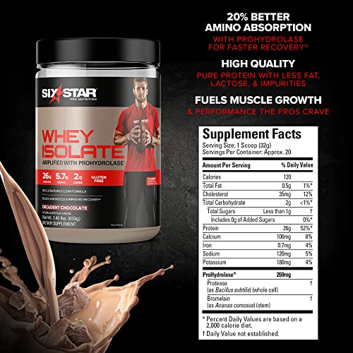 Whey Protein Isolate Six Star 100% Whey Isolate Protein Powder Whey Protein Powder Six Star