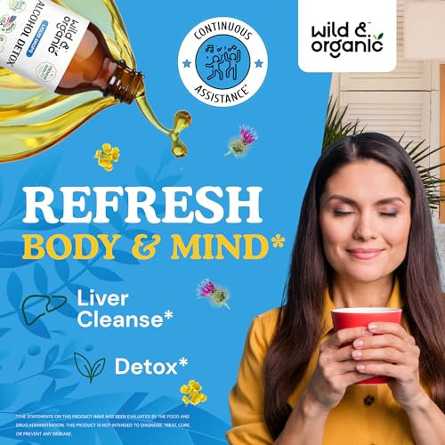 Wild & Organic Alcohol Detox Supplement - Liver Cleance & Repair Formula - Anti Alcohol Wild & Organic
