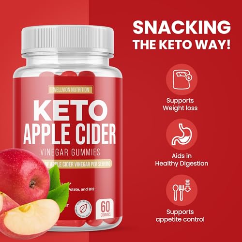 Wellvion Keto ACV Gummies for Weight Loss Support - Advanced Formula (1000mg) Wellvion Nutrition