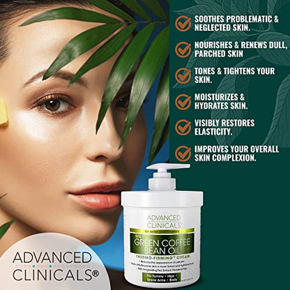 Advanced Clinicals Retinol Body Cream + Green Coffee Bean Oil Slim & Tighten Body Lotion Advanced Clinicals