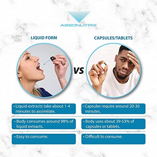 Absonutrix Berberine Supplement 600 mg, 4 Fl Oz Large Bottle, Healthy Weight Loss Support Absonutrix