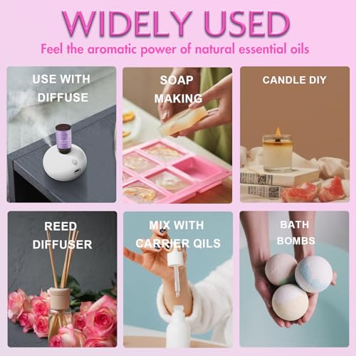 WECONA Essential Oils for Diffusers For Home - Dreamland Slumber Aromatherapy Oils Set WECONA