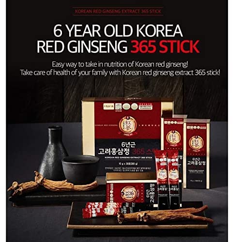 6 Years Red Ginseng 365 Stick Korea ginseng