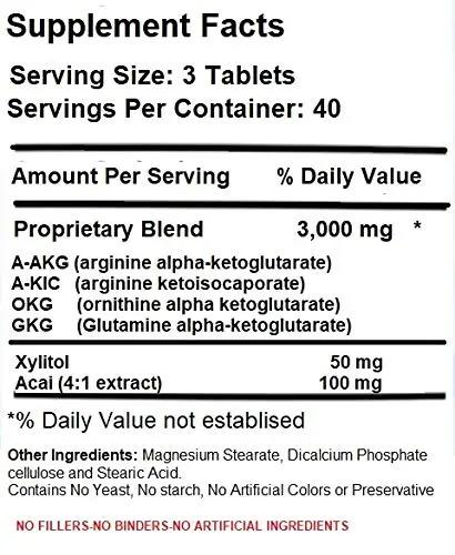 Absonutrix Xtreme Power Formula Nitric Oxide Blend 120 Tablets