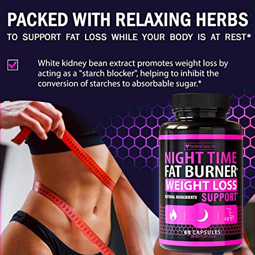 (2 Pack) Night Time Weight Loss Pills for Women Belly Fat Burner for Women